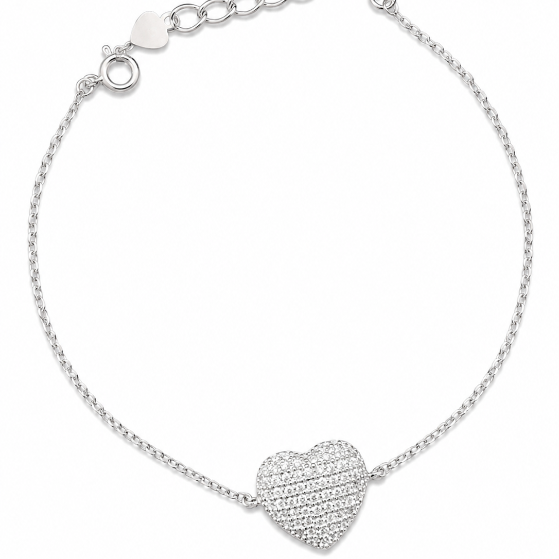 Crystal Halo Bracelet Silver 925