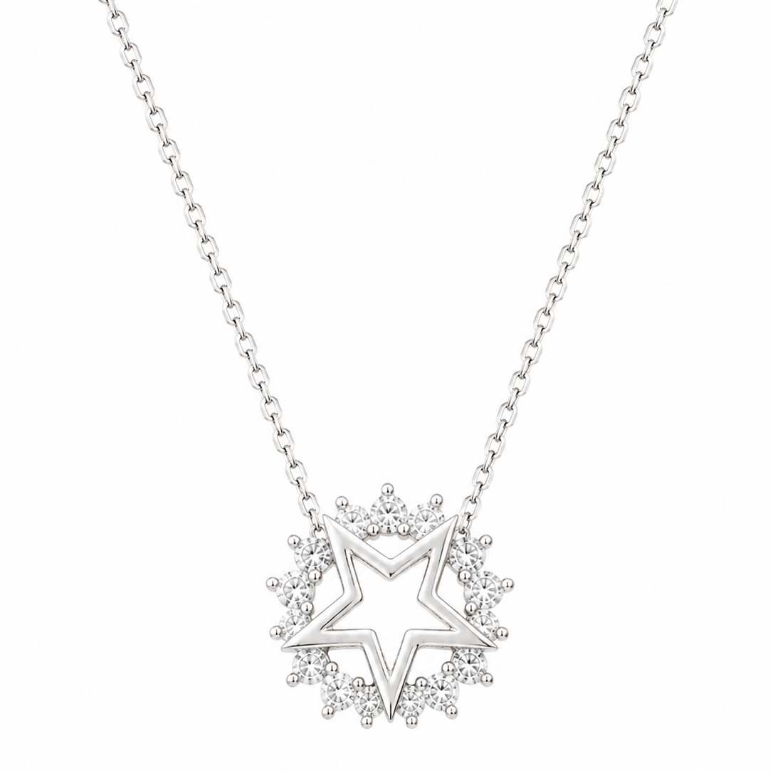 Silver Women's 925 Sterling Silver Necklace