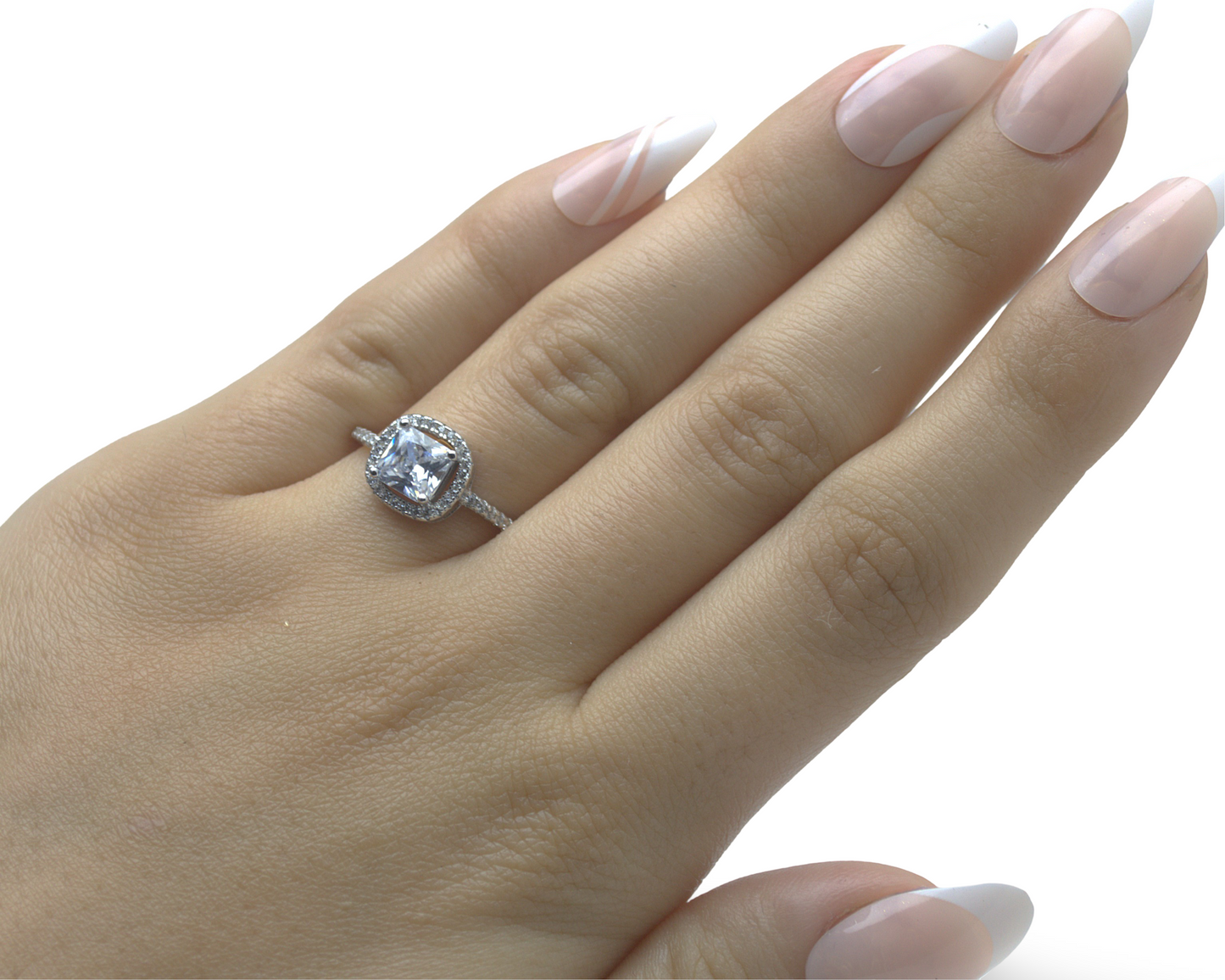 RING FOR WOMEN PURE SILVER 925k PLATEB BY PLATINUM