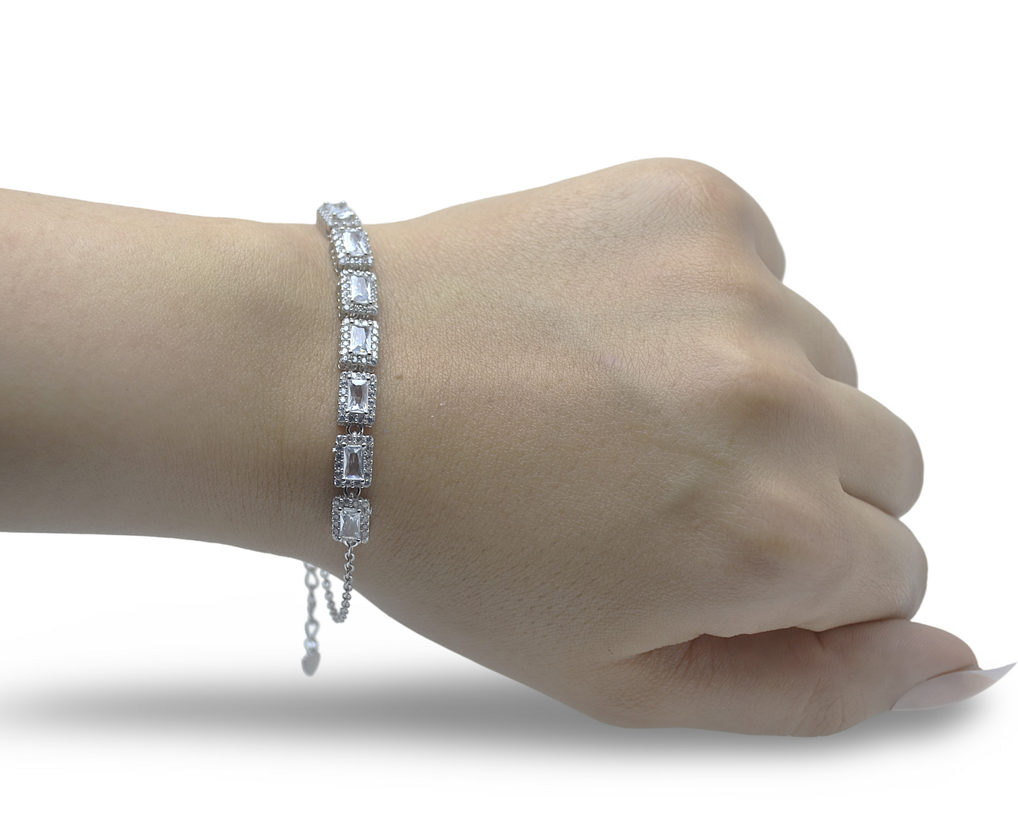 BRACELET FOR WOMEN SILVER 925k PLATED BY PLATINUM