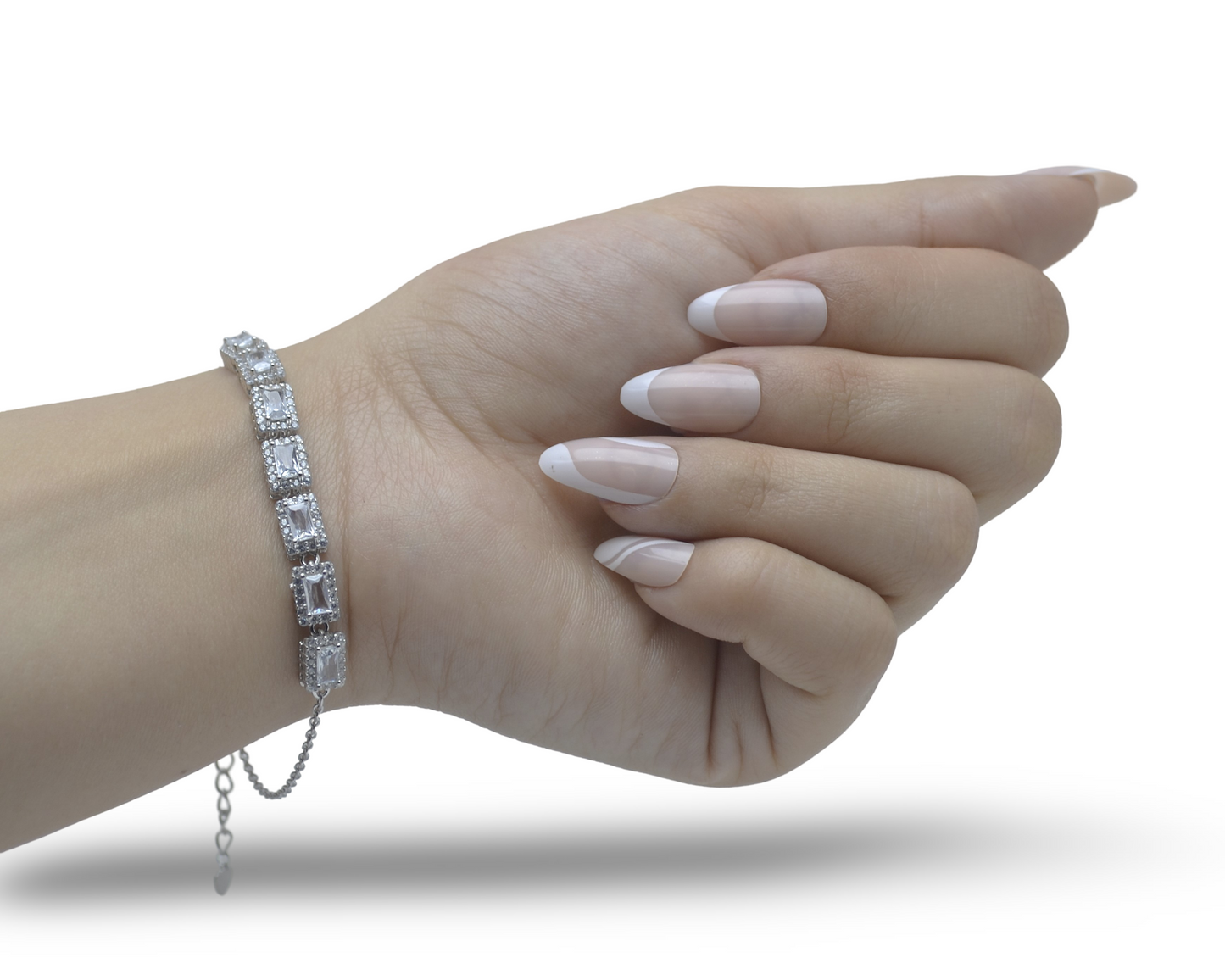 BRACELET FOR WOMEN SILVER 925k PLATED BY PLATINUM