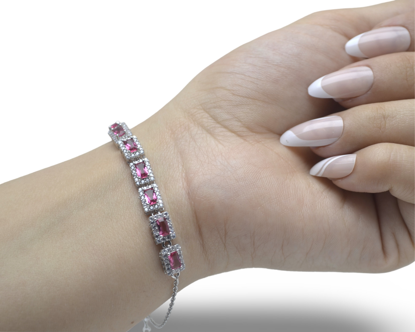 BRACELET FOR WOMEN SILVER 925k PLATED BY PLATINUM