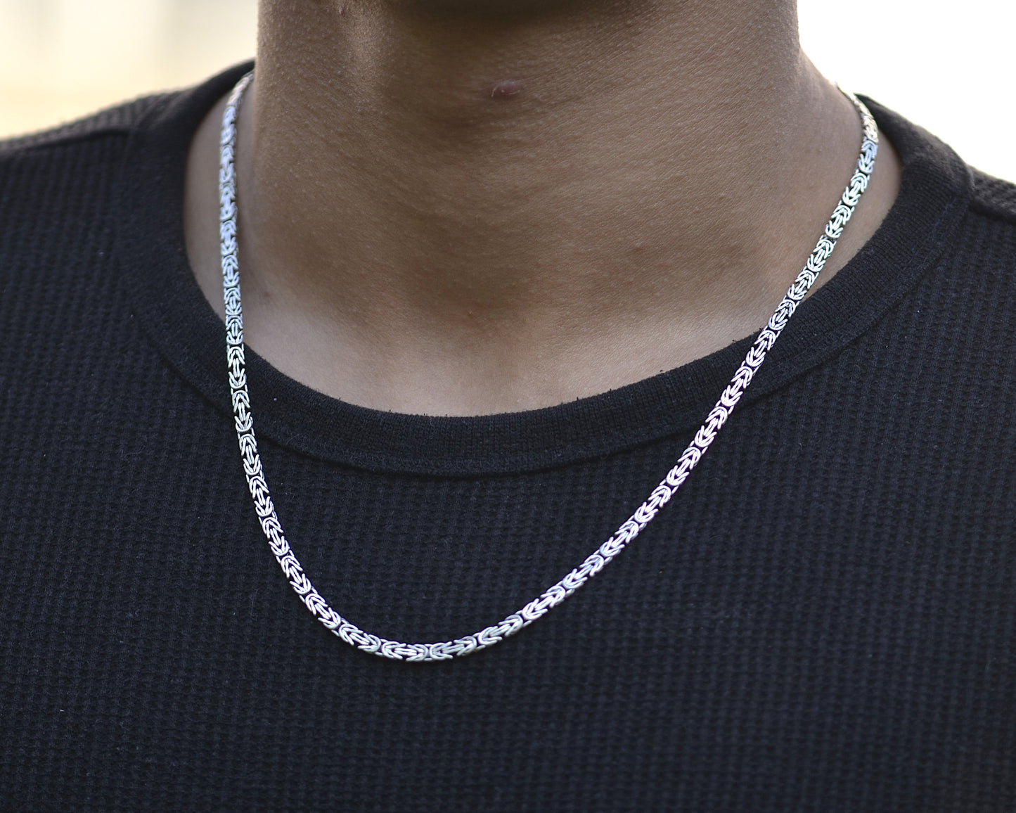 necklace for men pure silver 925k (king)