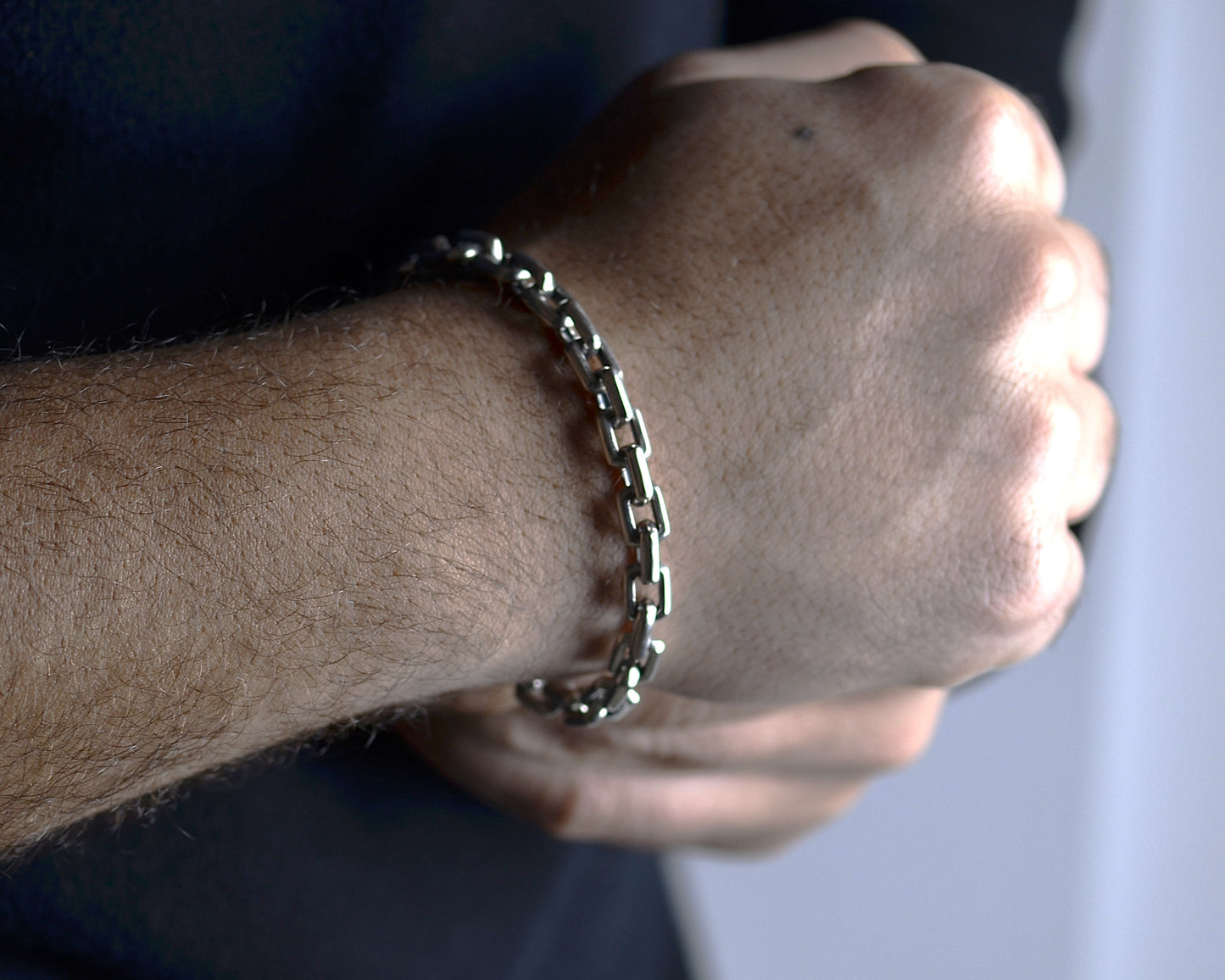 BRACELET FOR MEN PURE SILVER 925K