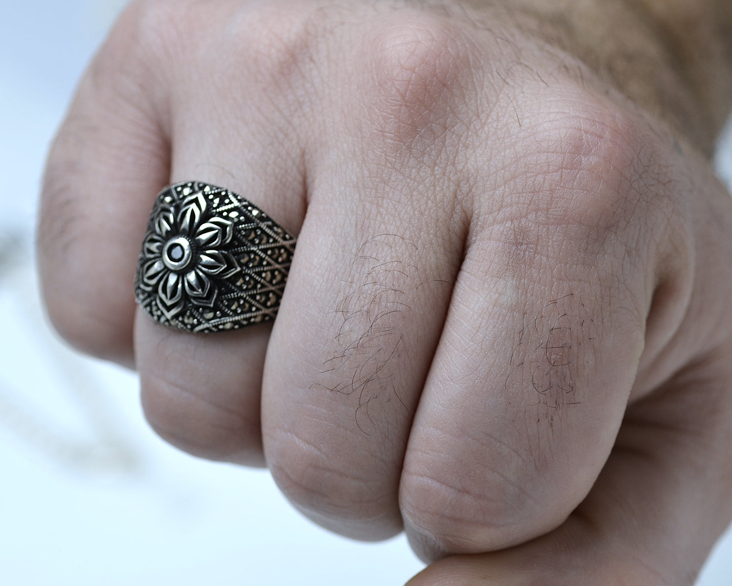 Ring for men 925k pure silver