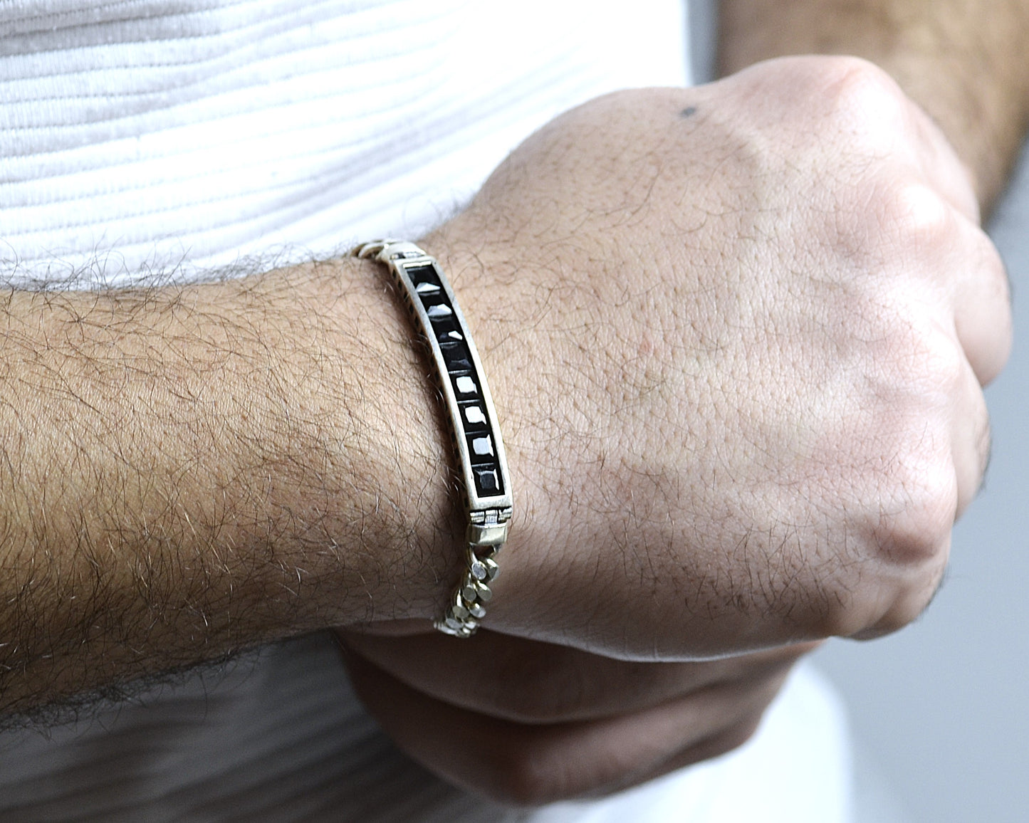 bracelet for men pure silver 925k