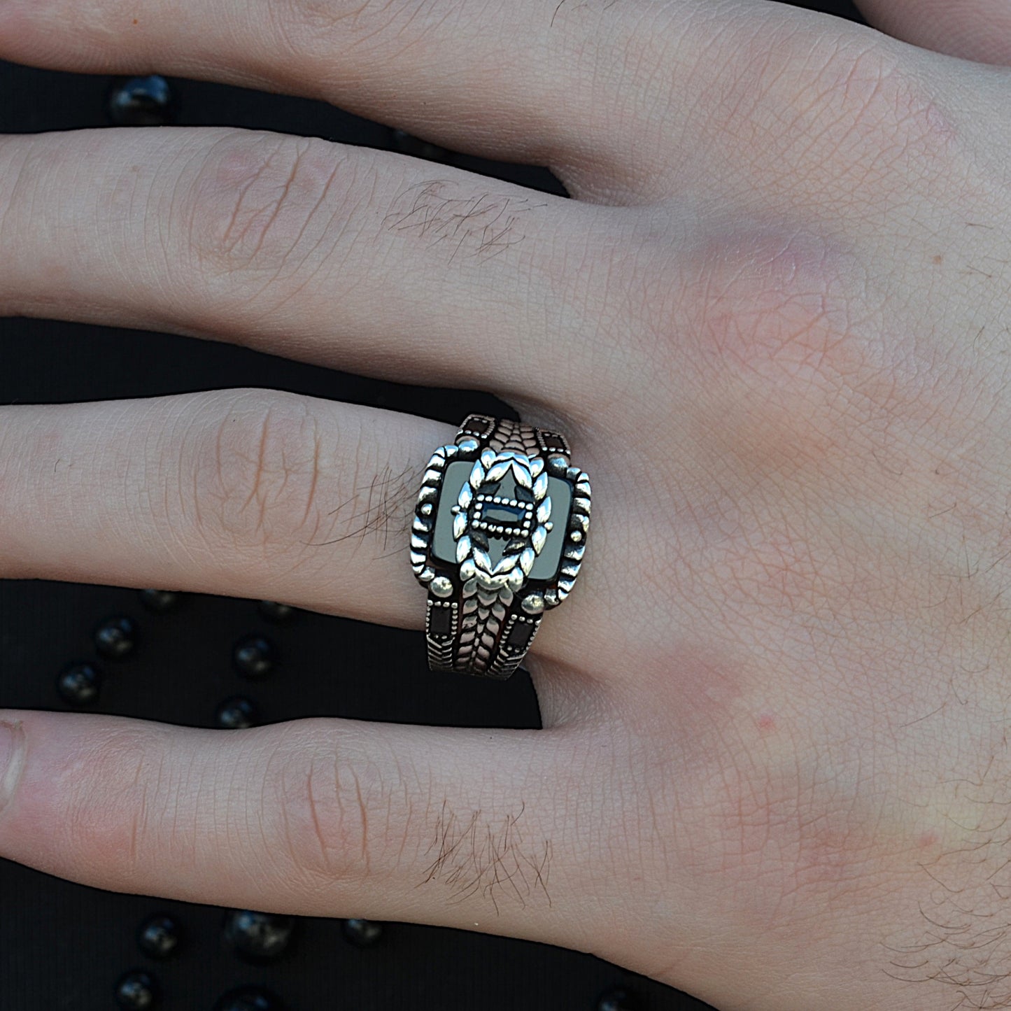 ring for man silver 925k