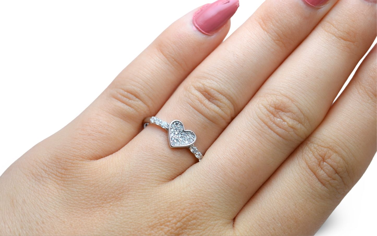 ring for women pure silver 925k PLATED BY PLATINUM