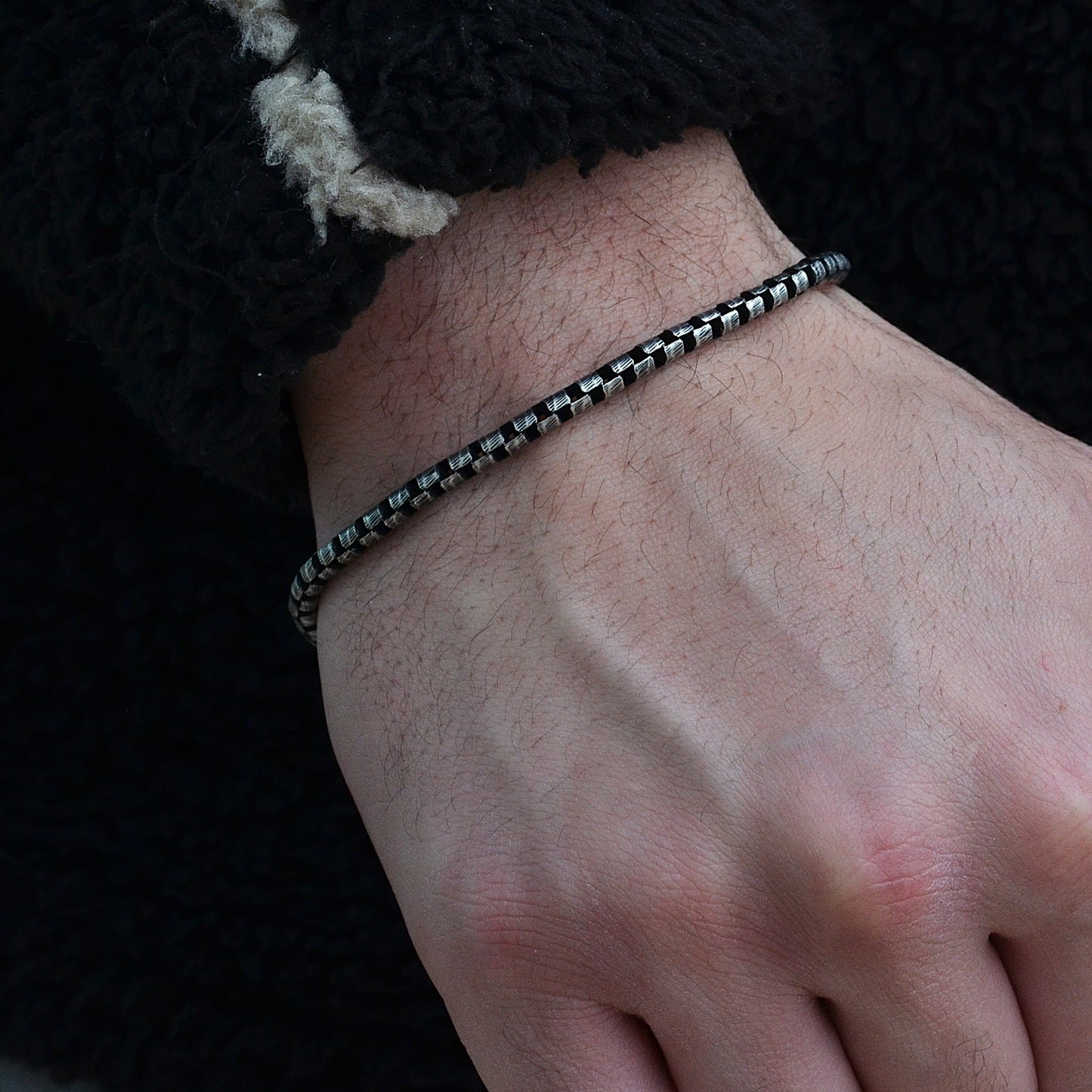 boxes bracelet silver italian 925 k