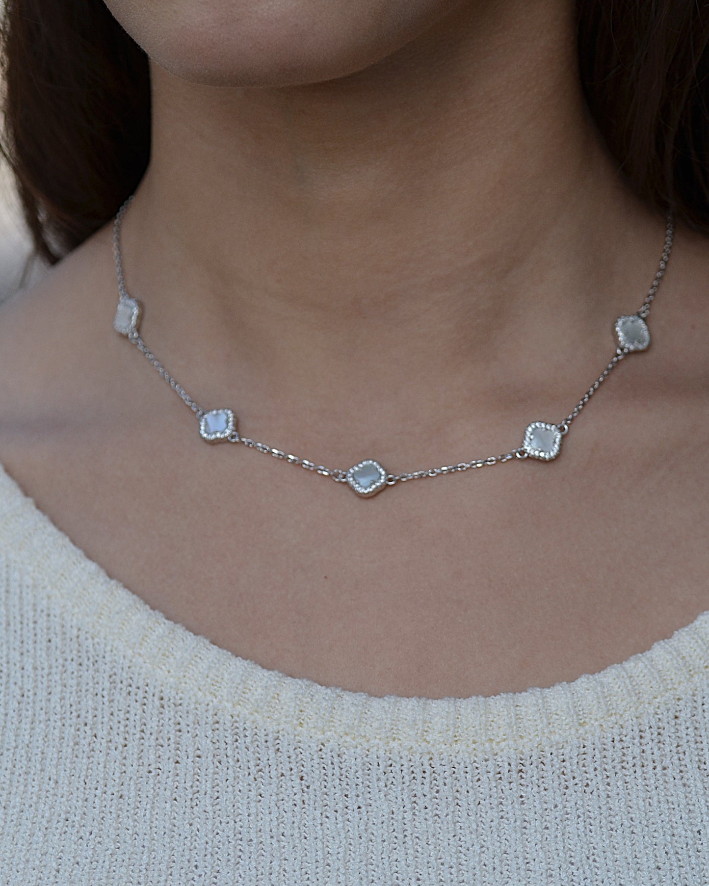 van cleef necklace for women italy silver 925k