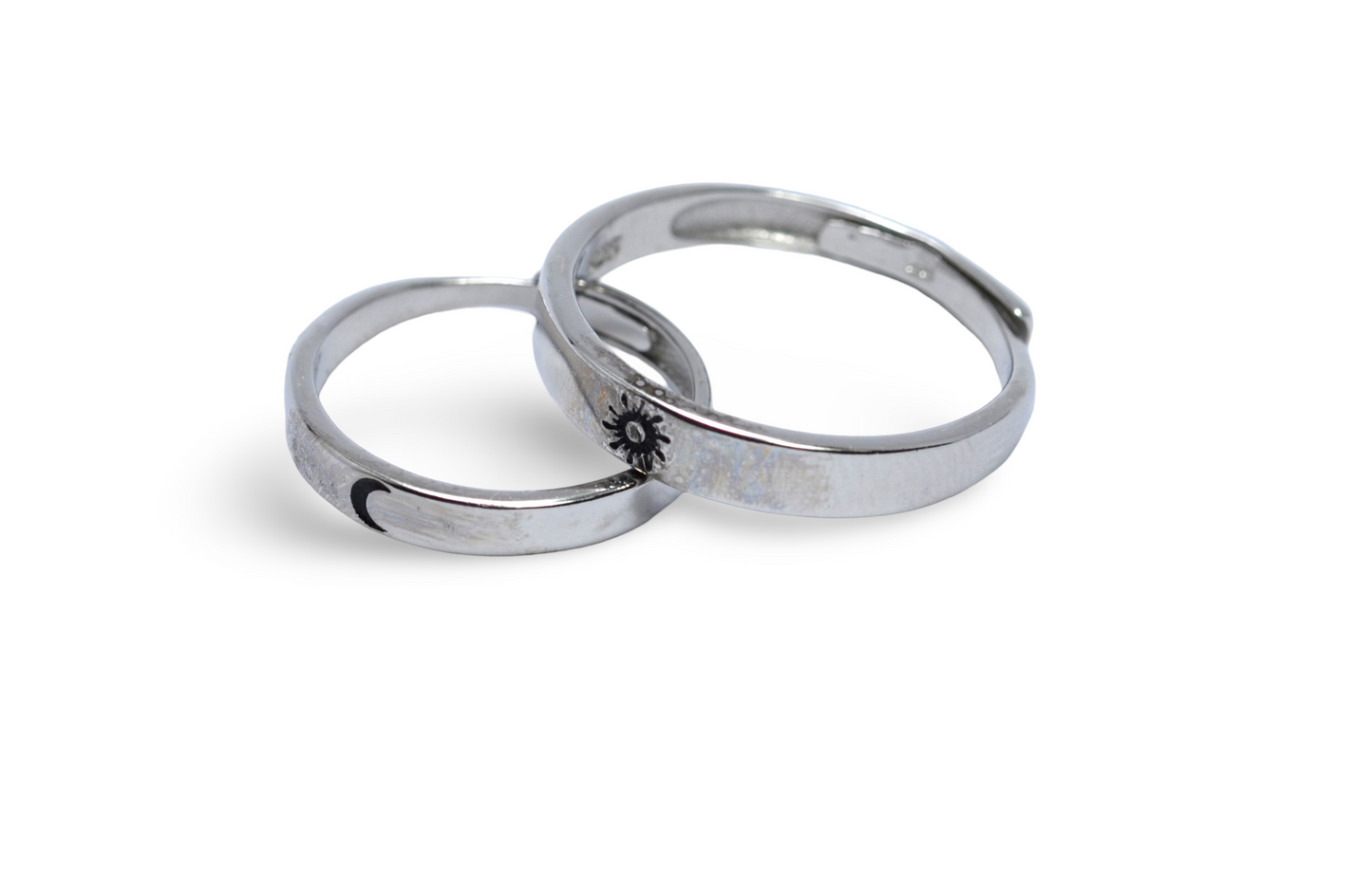 the couple 2 rings silver 925 k ( FOR COUPLES) free size