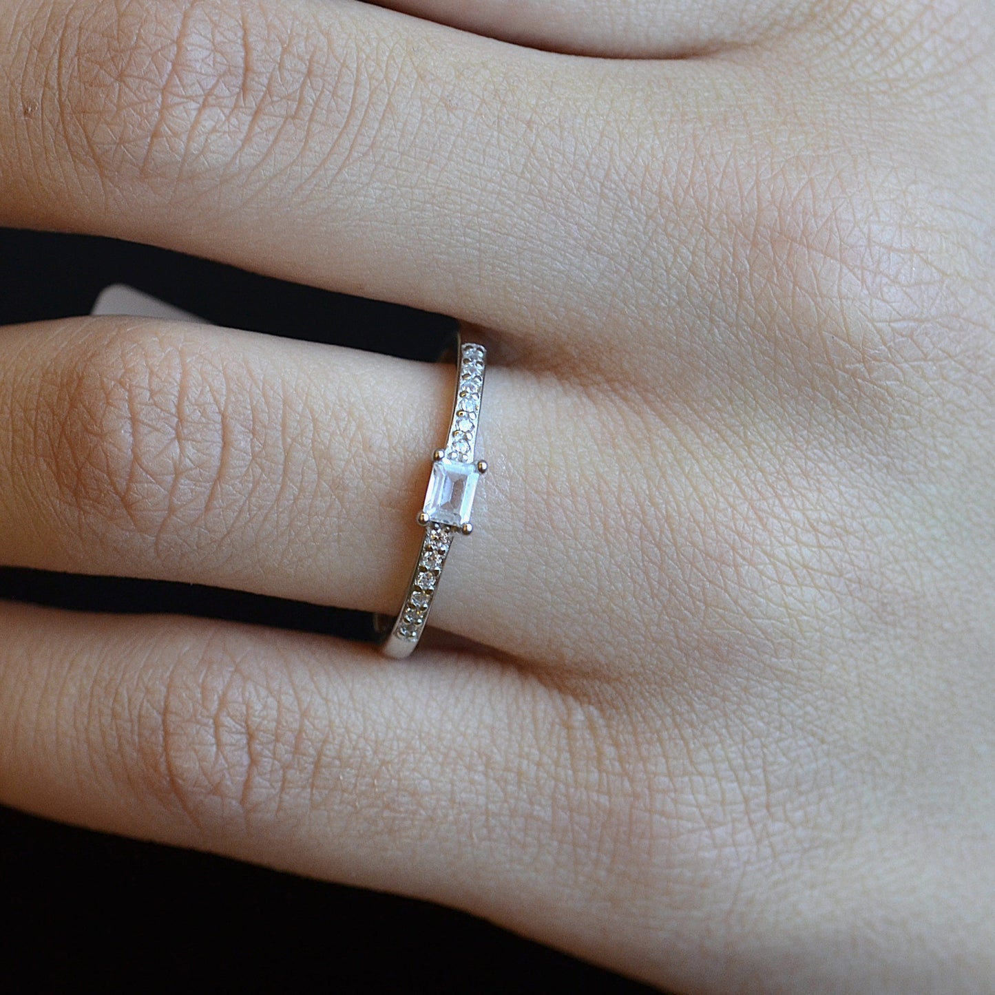 Simple ring silver 925k