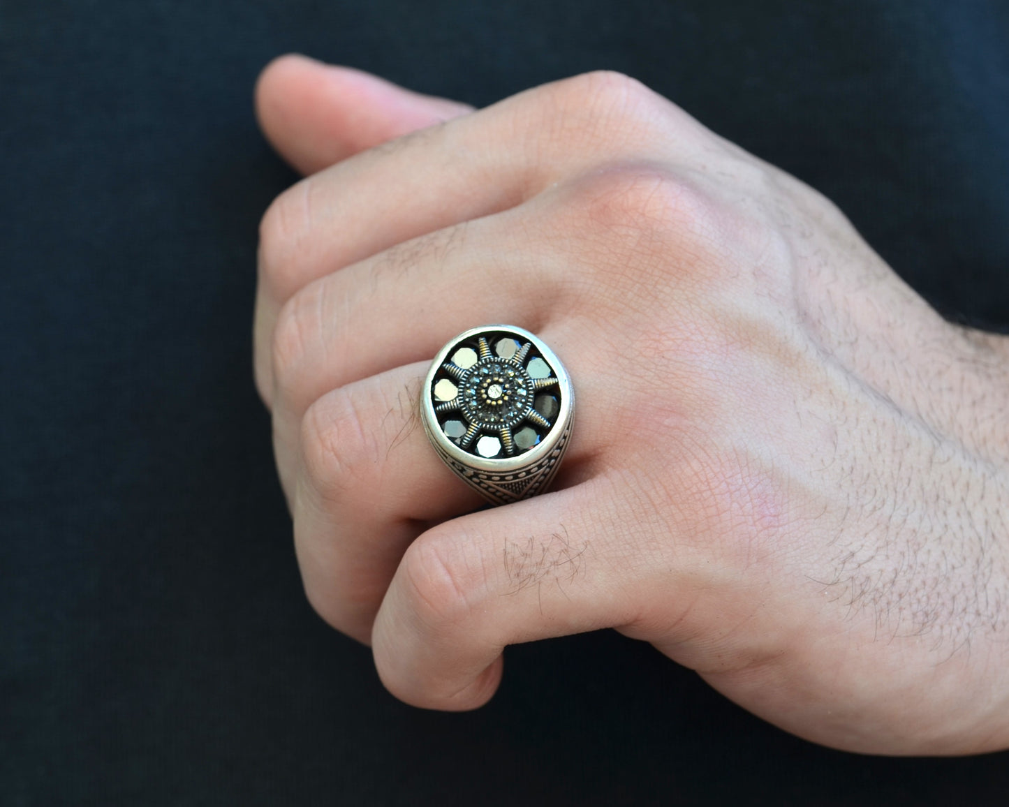Ring for men pure silver 925k