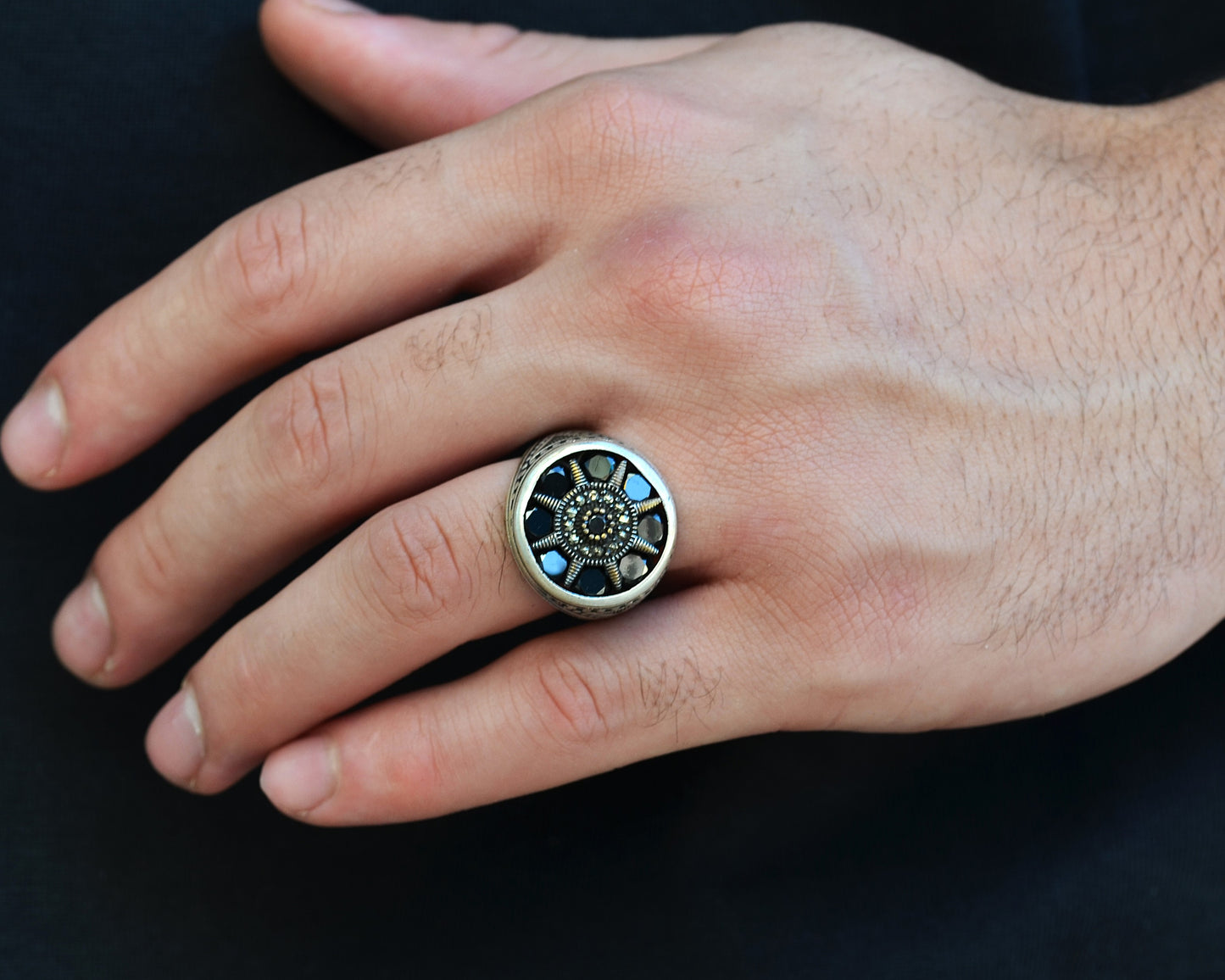 Ring for men pure silver 925k