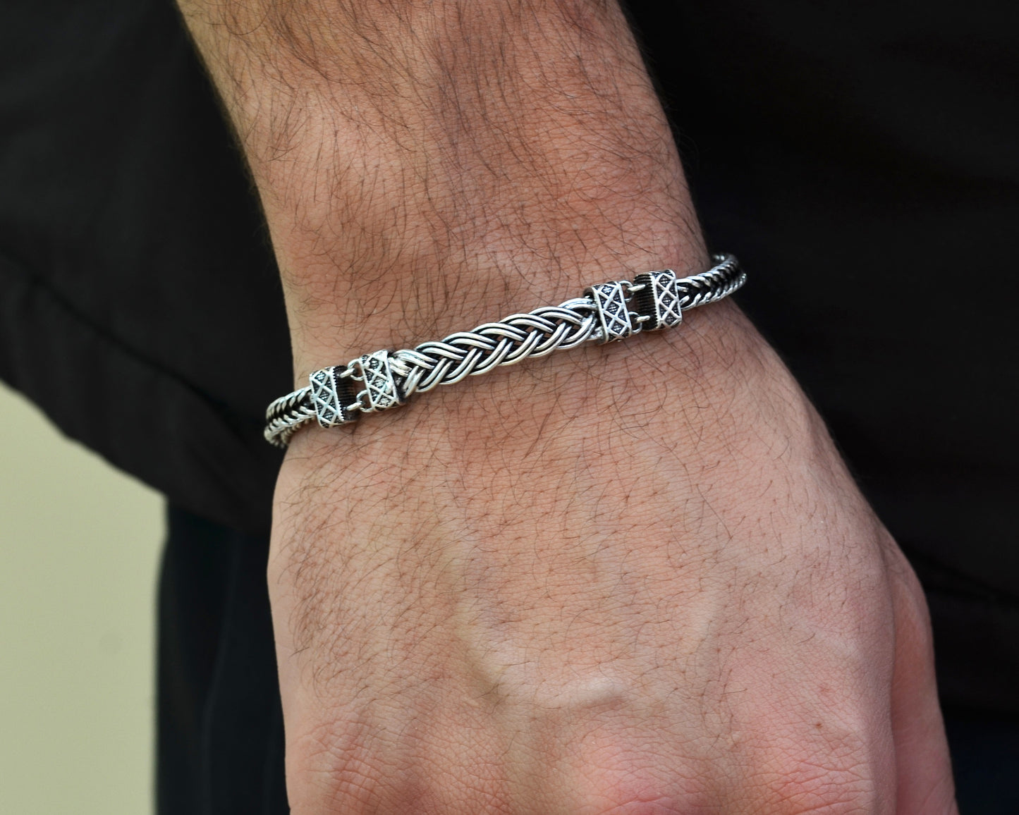 BRACELET FOR MEN SILVER 925k