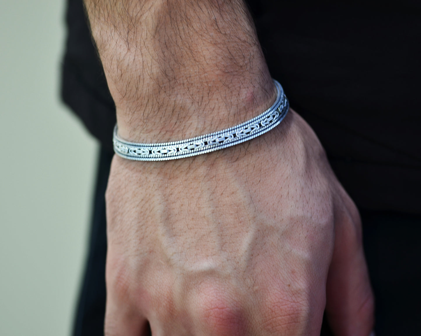 BRACELET FOR MEN SILVER 925k