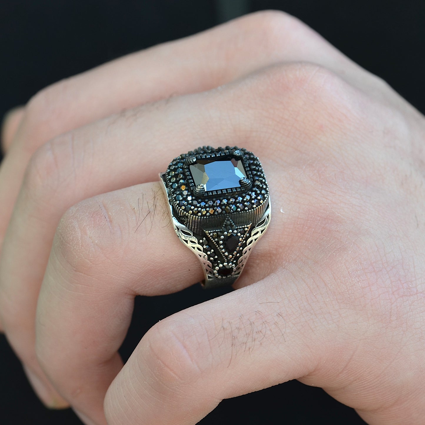 Titan Noir Ring silver 925k