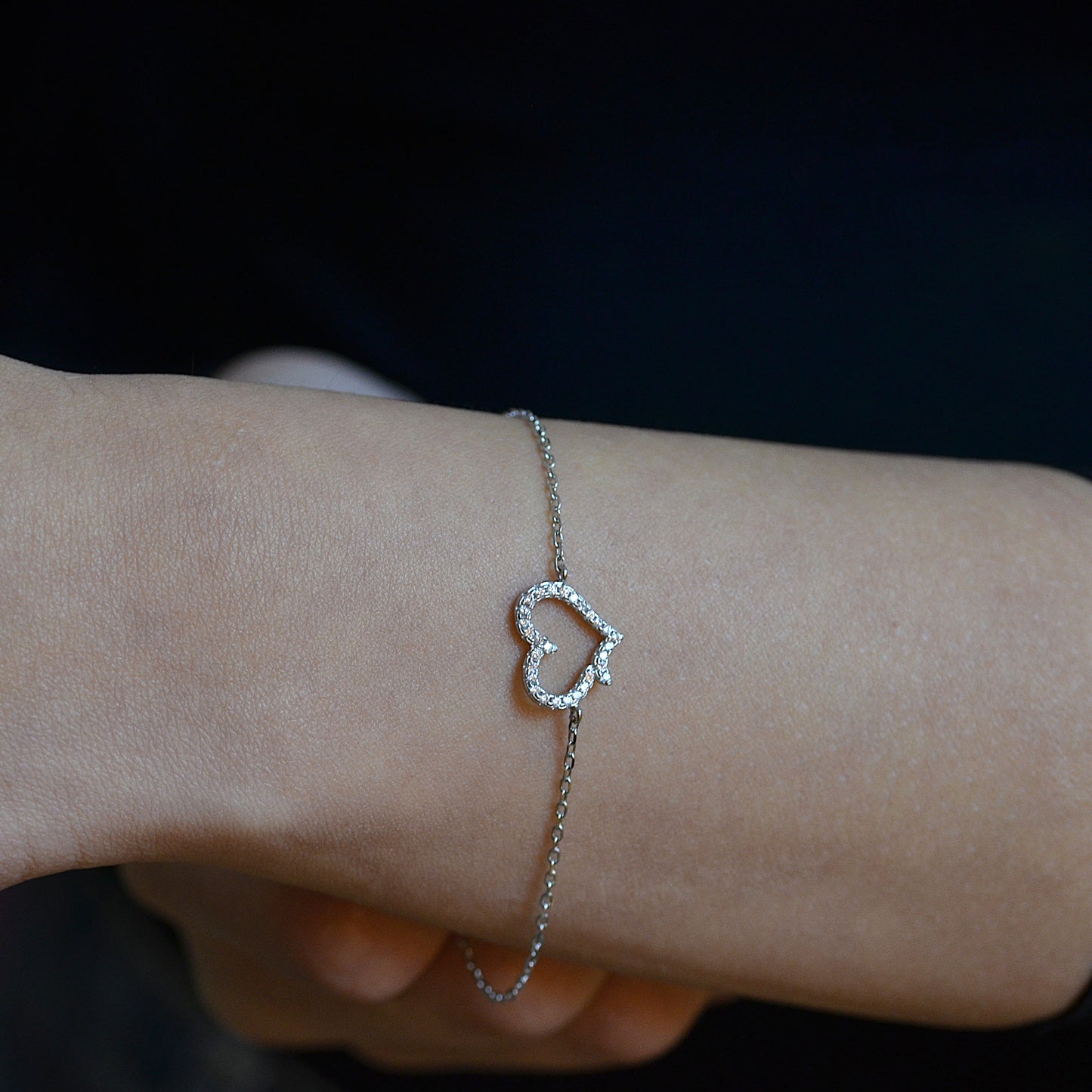 Whispering Heart Bracelet Silver 925K