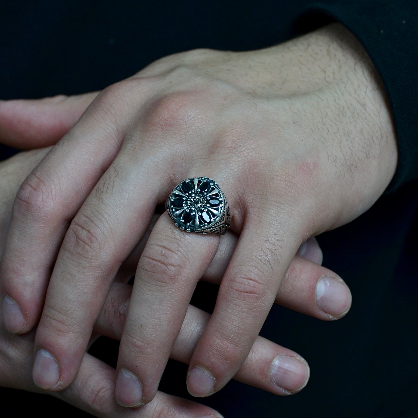 Solar Bloom Ring silver 925k