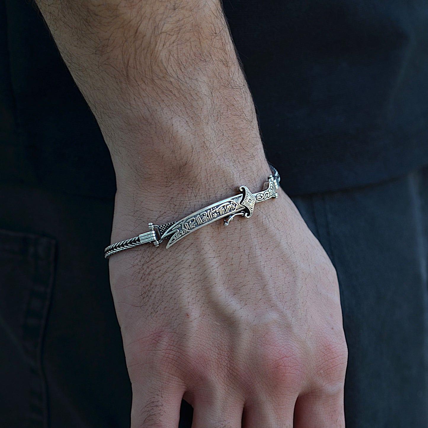 bracelet سيف سيدنا علي silver925k for men