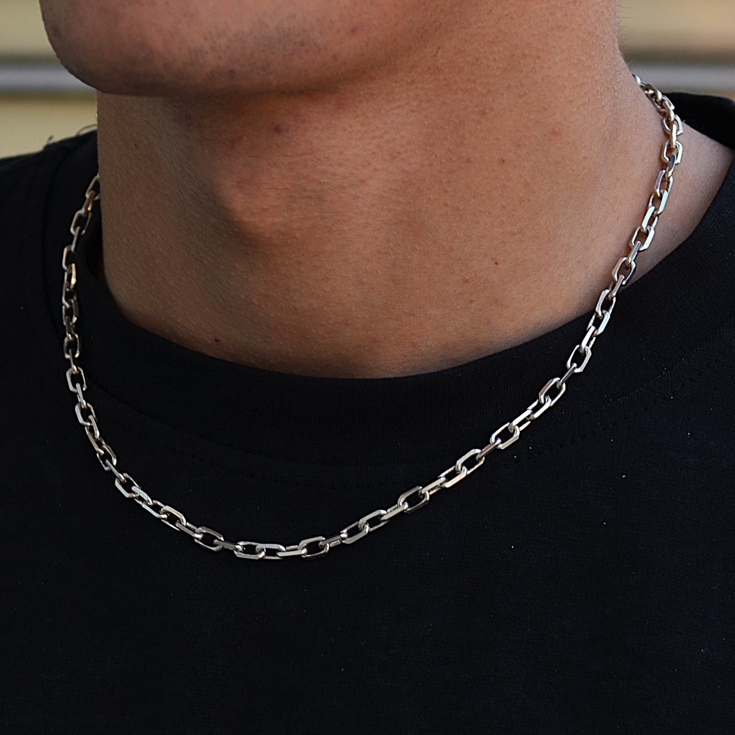 italian style chain for men silver 925k 45cm