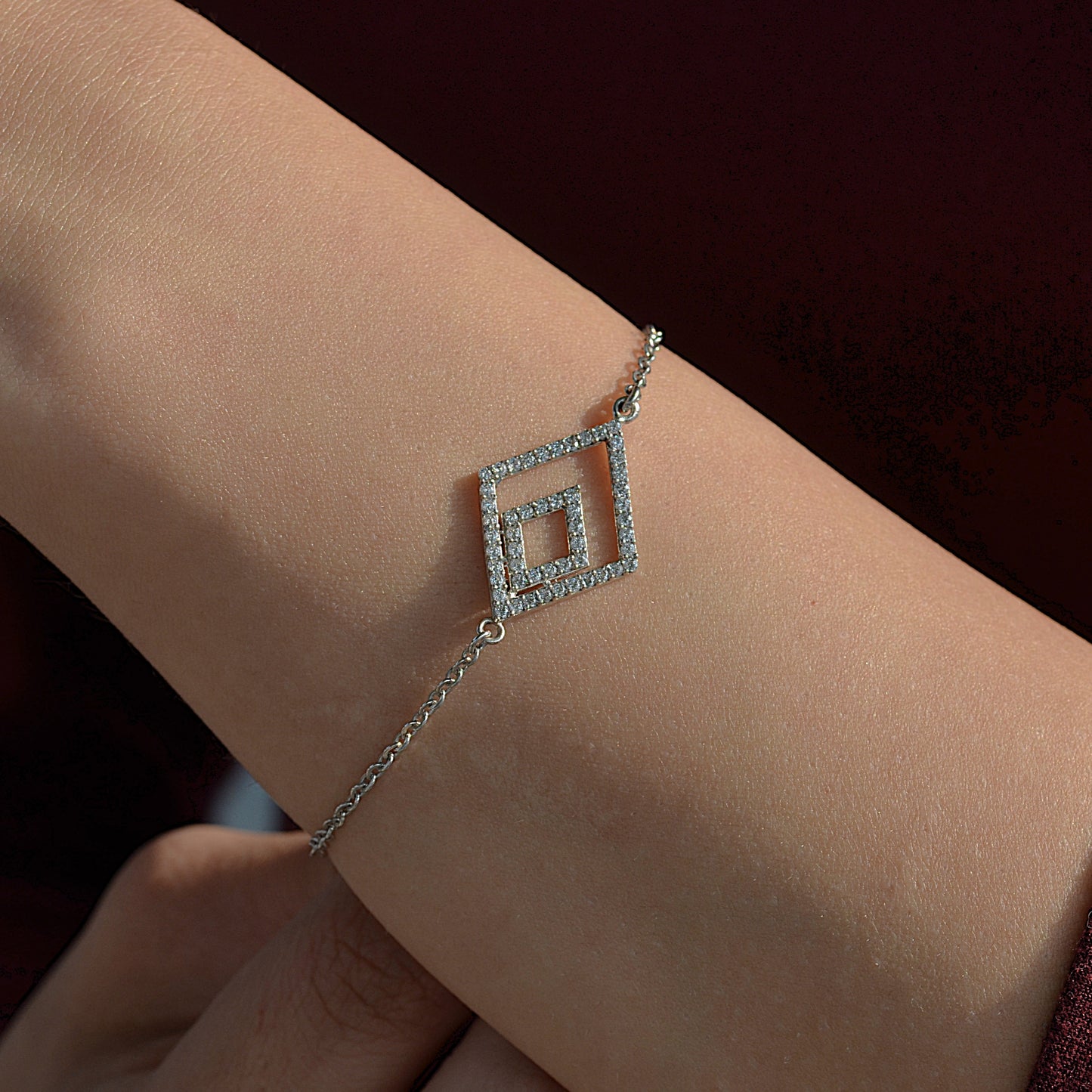 SILVER BRACELET FOR WOMEN ZARCON STONES