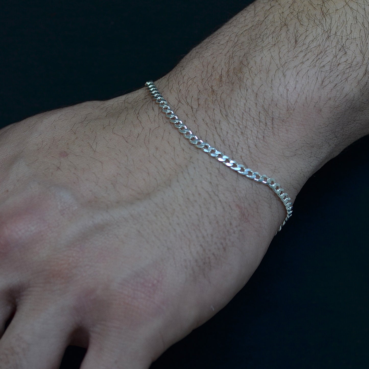 Elegant Bracelet silver 925k Width:(4) mm