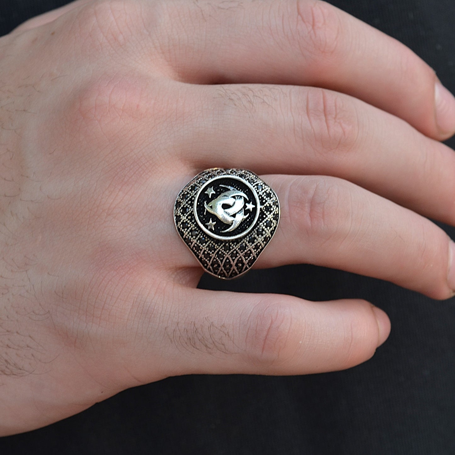 SILVER RING FOR MEN 925K TURKISH STYLE
