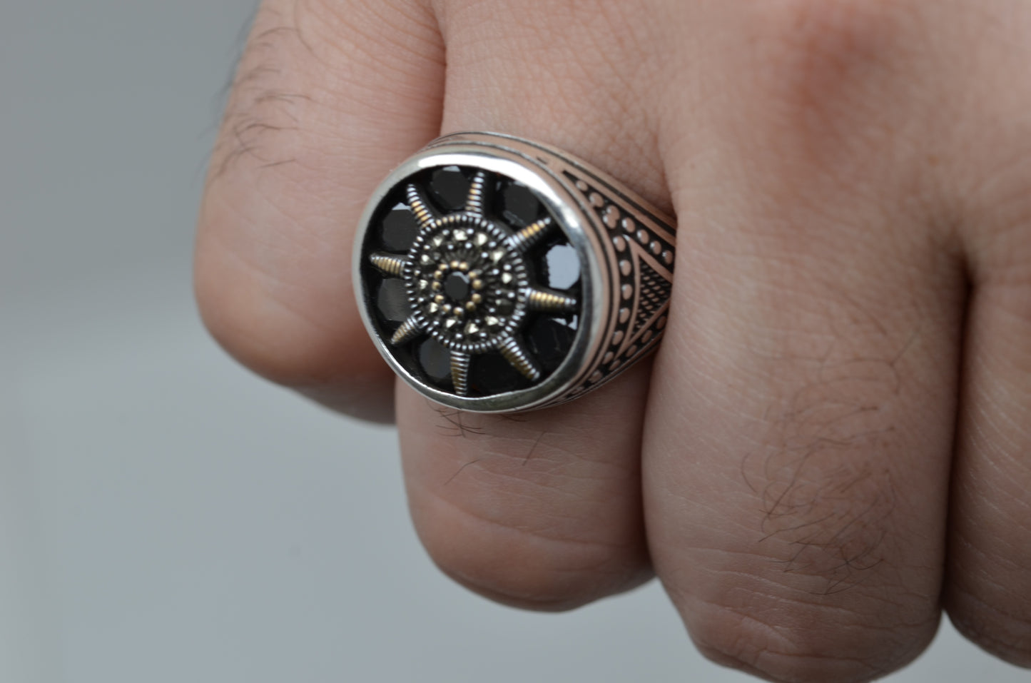 Ring for men pure silver 925k