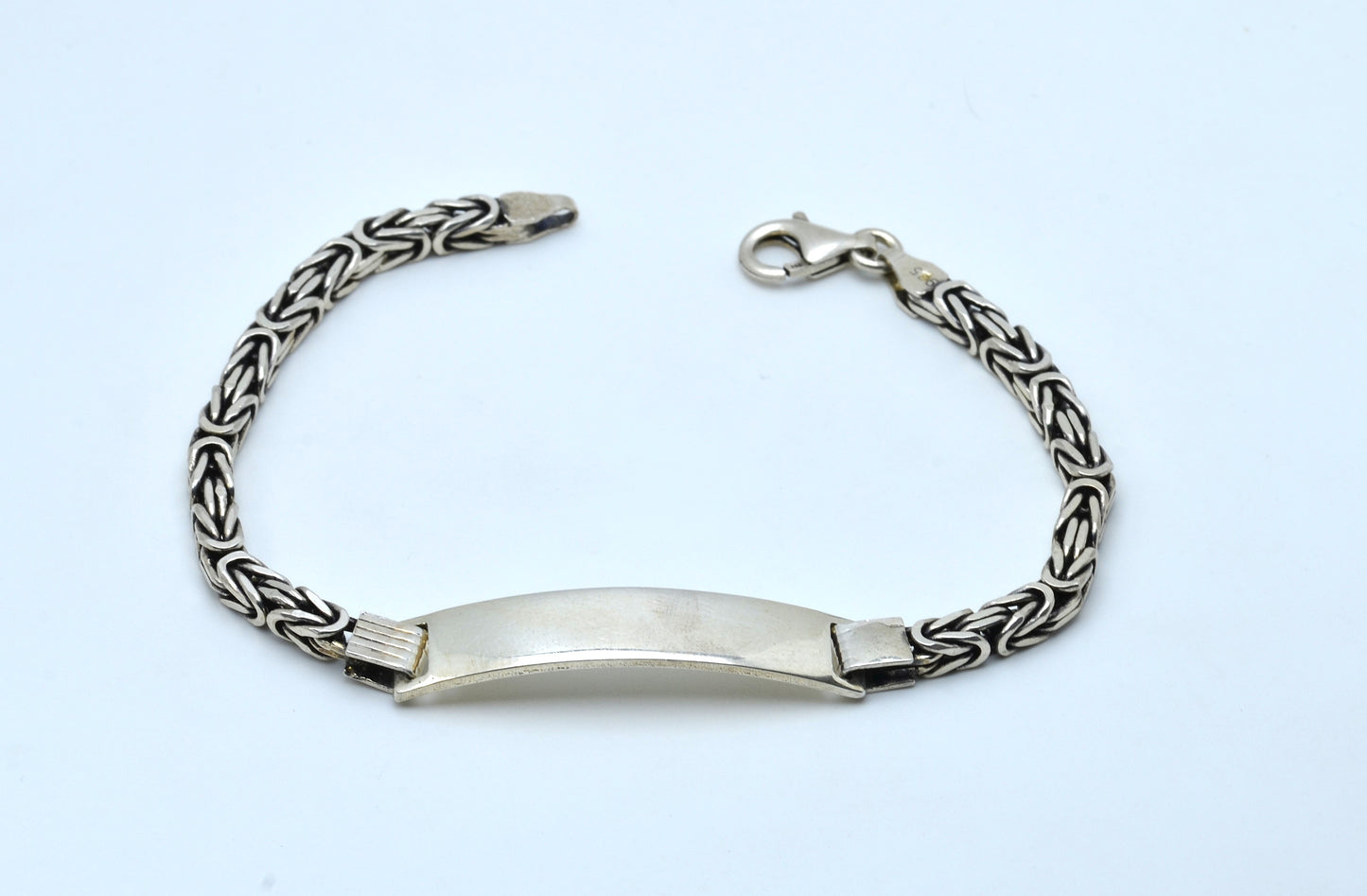 new silver bracelet WHITH CUSTOM WRITE 925k