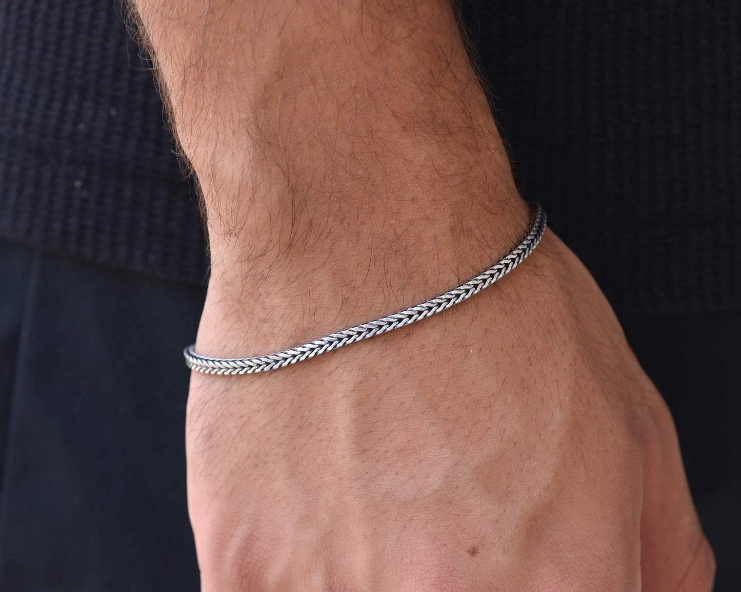 BRACELET FOR MEN 925K STERLLING SILVER