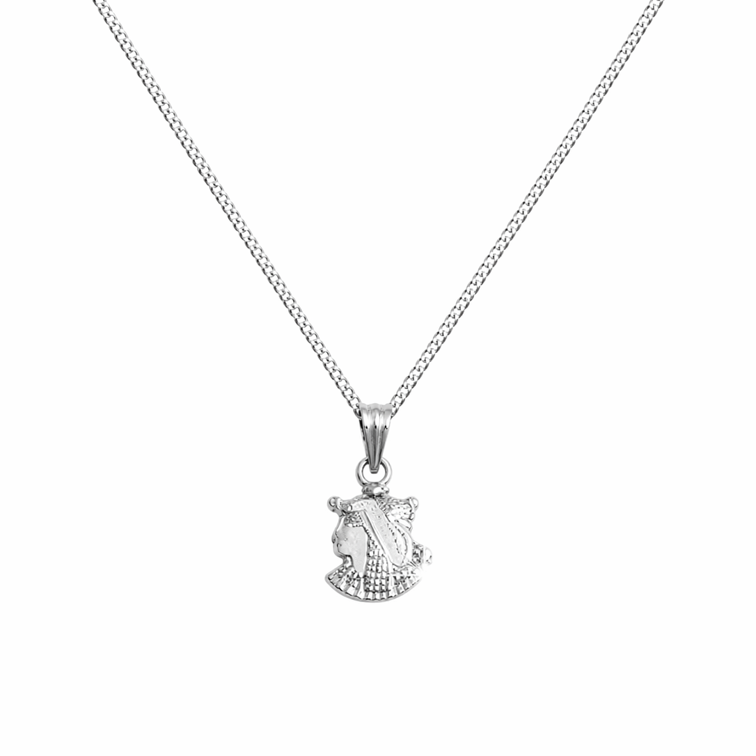 Queen Nefertiti Pendant – Silver 925 Plated with Platinum