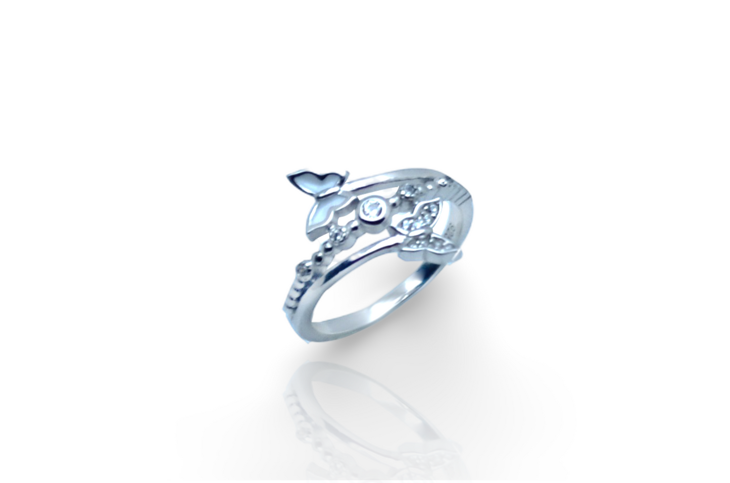 RING FOR WOMEN PURE SILVER 925k PLATEB BY PLATINUM