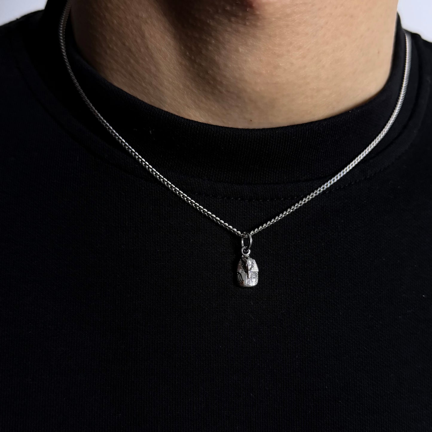 Royal Tutankhamun Pendant – 925 Silver Plated in Platinum