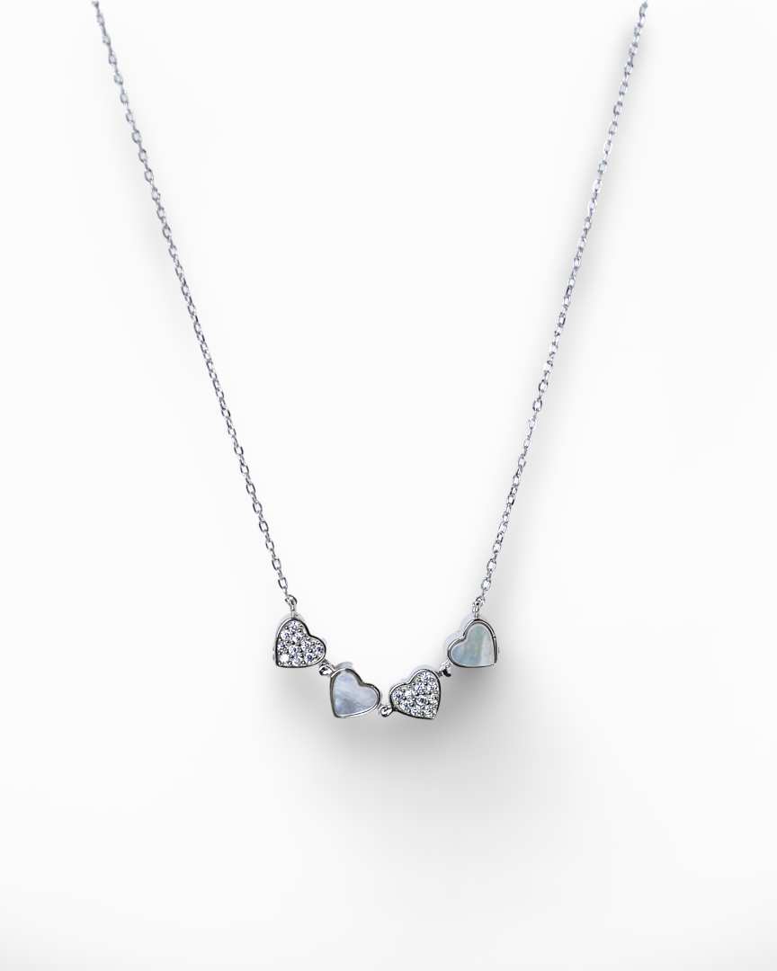 necklace for women 2 in 1 pure silver 925k