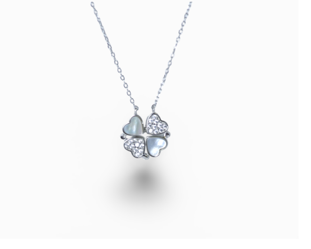 necklace for women 2 in 1 pure silver 925k