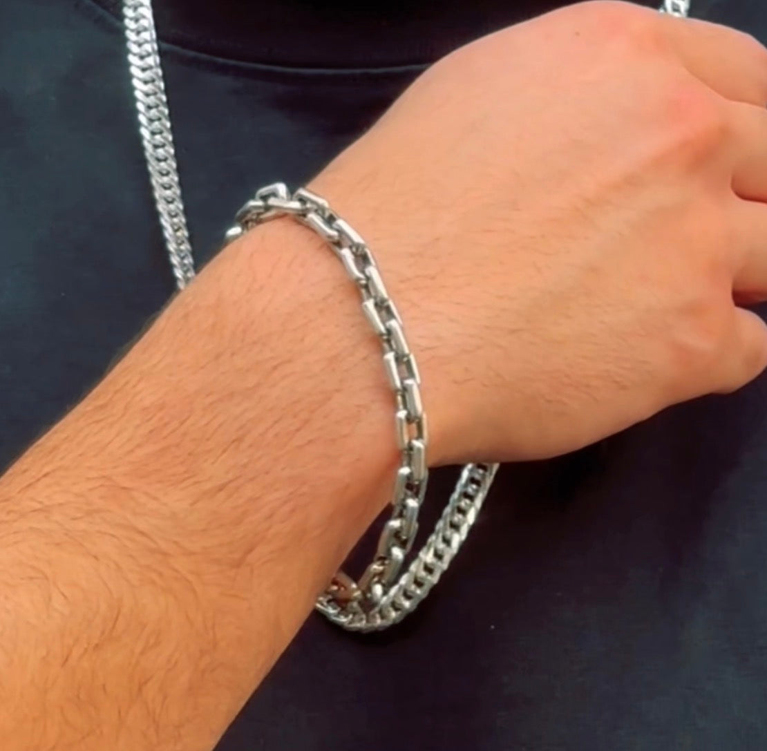 bracelet for men italian silver 925k