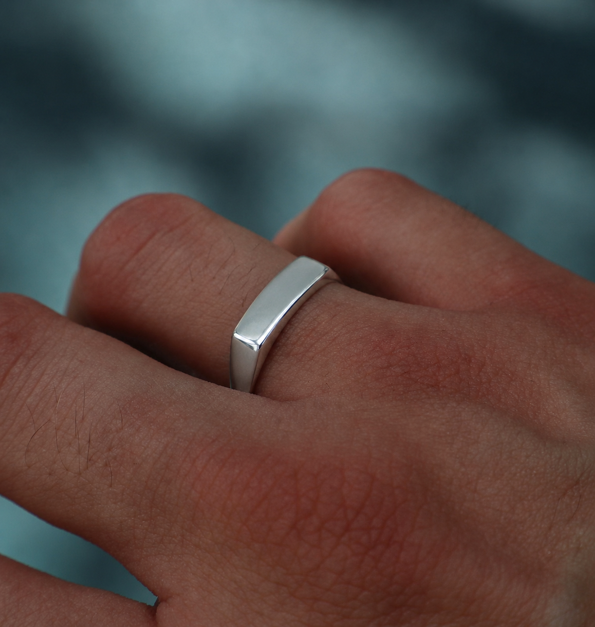 SOLID PLAIN RING SILVER 925K