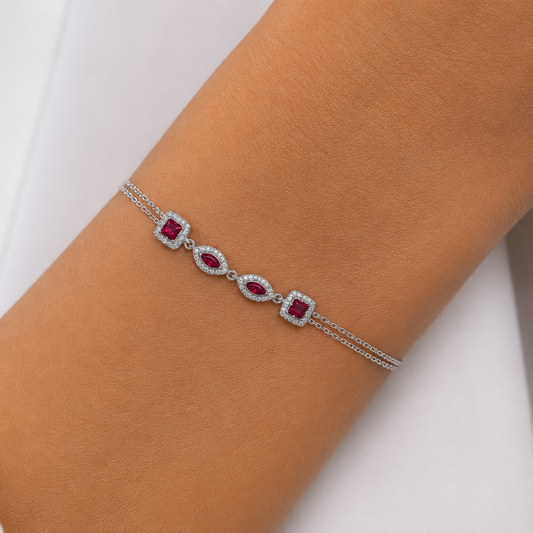 Velvet Crown Bracelet Silver 925K