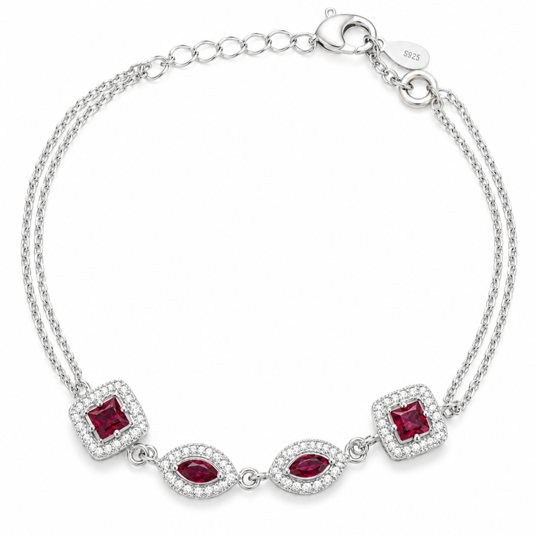 Velvet Crown Bracelet Silver 925K