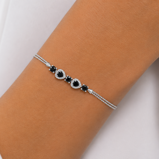 Crystal Aura Bracelet Silver 925K
