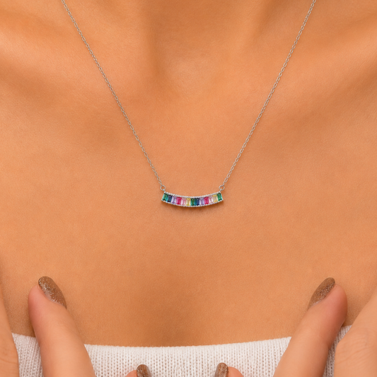 Golden Women's 925 Sterling Silver Necklace