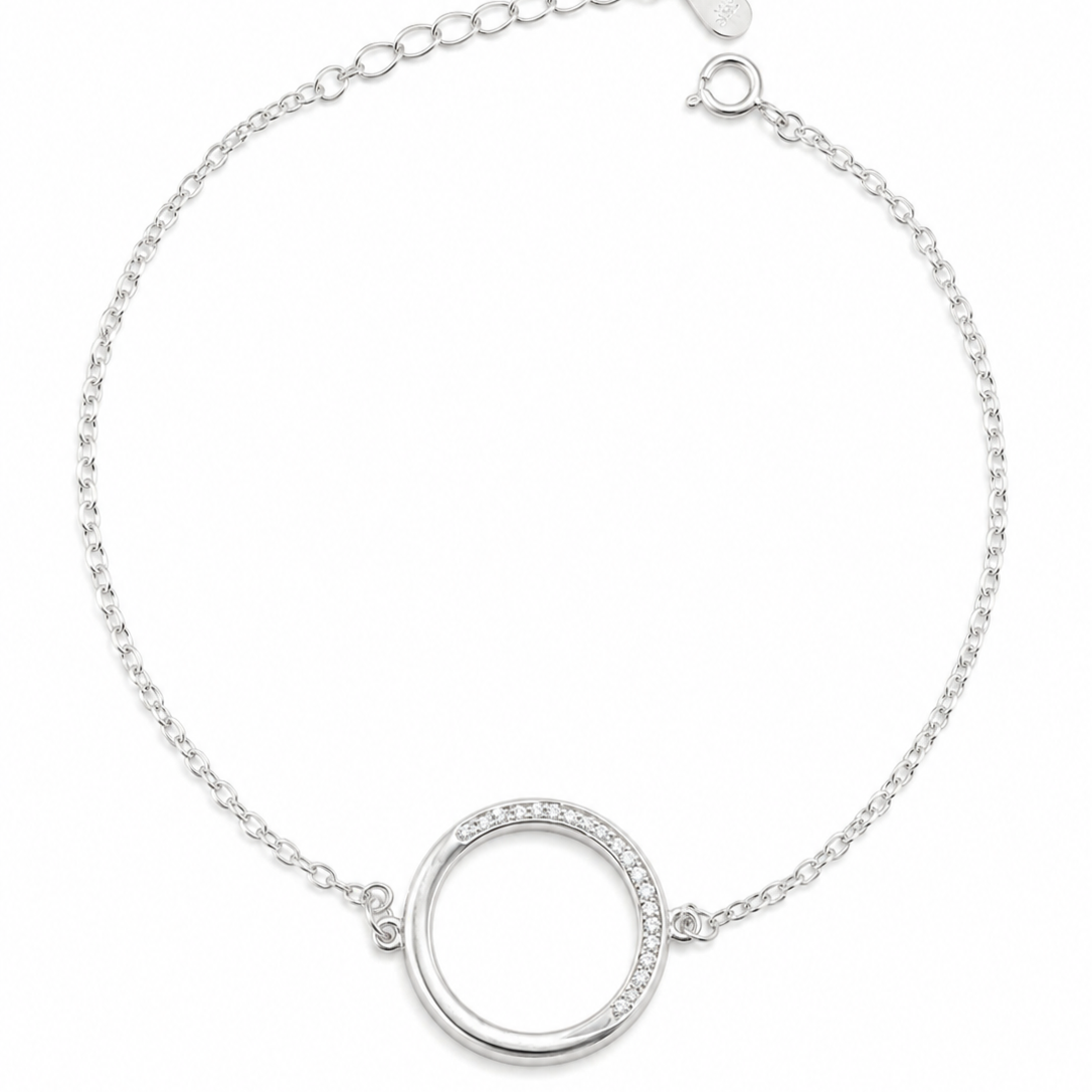 Noir Elegance Bracelet Silver 925K