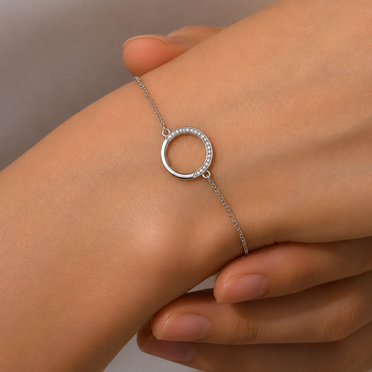 Midnight Luxe Bracelet Silver 925K
