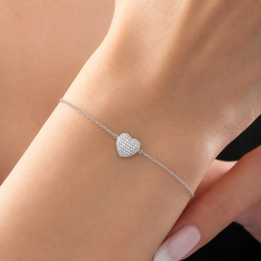 Crystal Halo Bracelet Silver 925