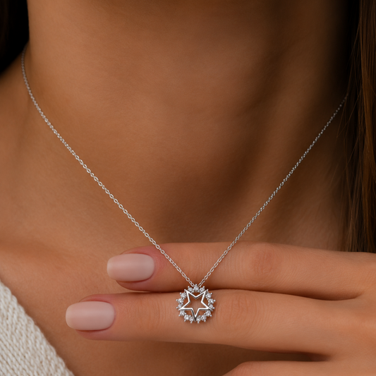 Silver Women's 925 Sterling Silver Necklace