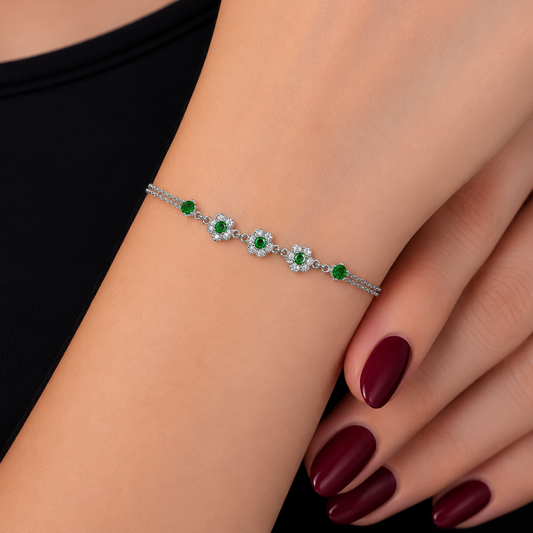 Diamond Echo Bracelet Silver 925K