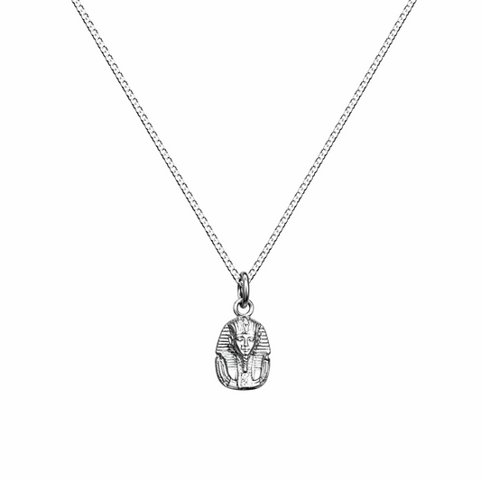 Royal Tutankhamun Pendant – 925 Silver Plated in Platinum