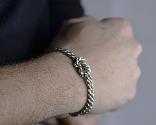 BRACELET FOR MEN PURE SILVER 925K