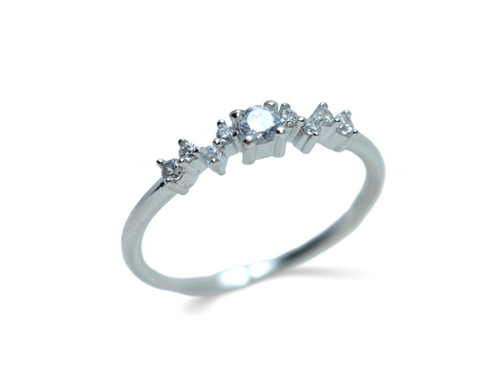 ring for women pure silver 925k PLATED BY PLATINUM